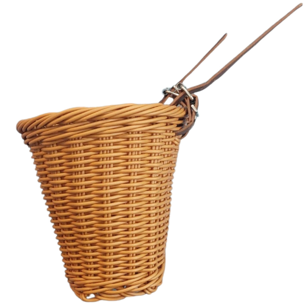 סלסלה צבעונית דמוי-קש לאופני ילדים