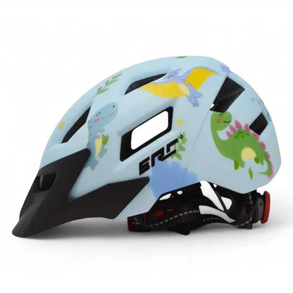 קסדת אופניים לילדים ונוער תכלת דינוזאורים ERC HT-45 - Bikes Online