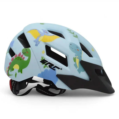 קסדת אופניים לילדים ונוער תכלת דינוזאורים ERC HT-45 - Bikes Online