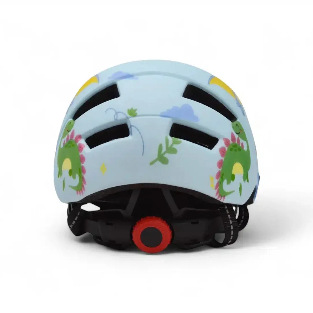 קסדת אופניים לילדים ונוער תכלת דינוזאורים ERC HT-45 - Bikes Online