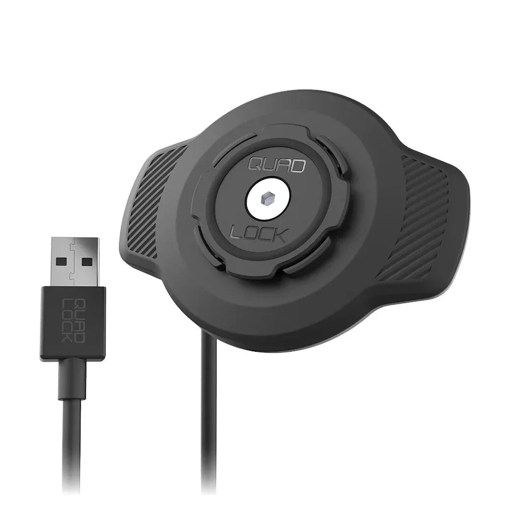 מטען אלחוטי לטלפון מוגן מים לאופנועים Quad Lock Weatherproof Wireless Charging Head - Bikes Online