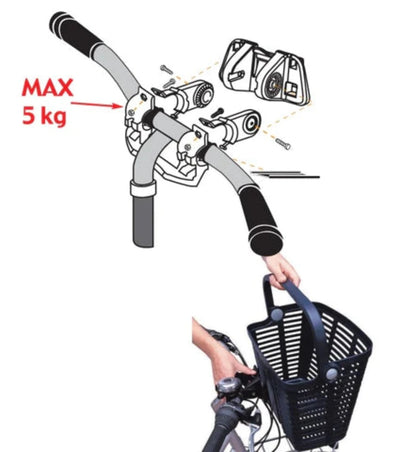 סלסלה לאופניים נשלפת של בללי