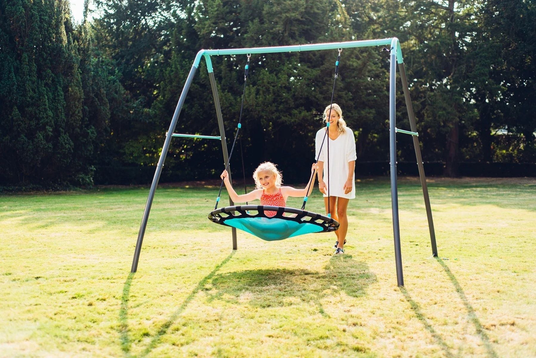 Plum Metal Mist Nest Swing  נדנדת קן עם מרססת מים