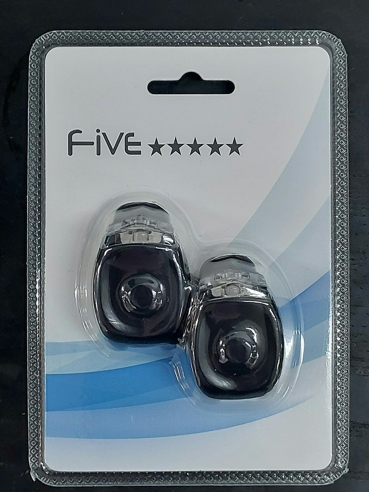 זוג פנסים לד מהבהבים נצנצים חובקי סיליקון שחור