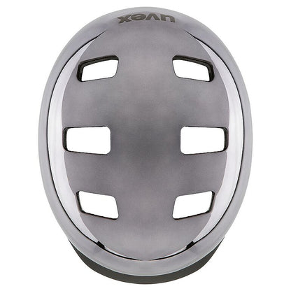 קסדת אופניים Uvex HLMT 5 Chrome אפור ניקל