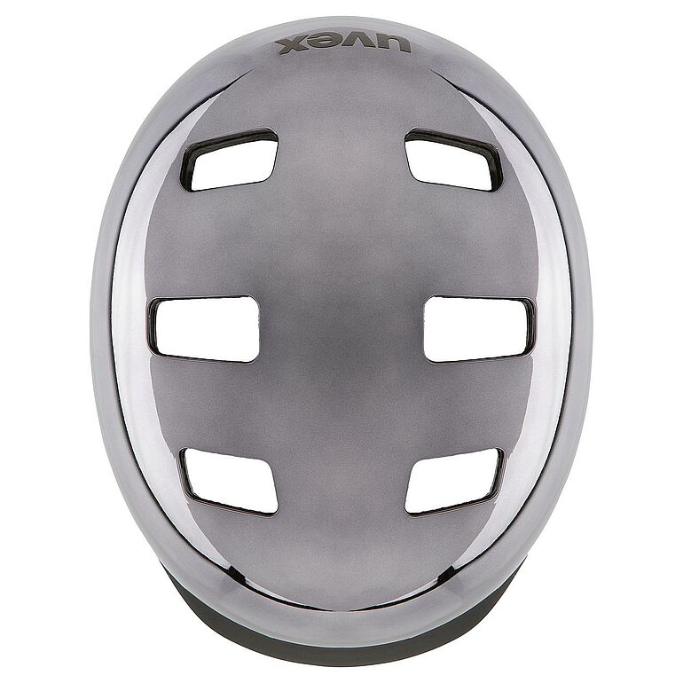 קסדת אופניים Uvex HLMT 5 Chrome אפור ניקל