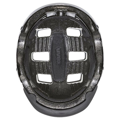 קסדת אופניים Uvex HLMT 5 Chrome אפור ניקל