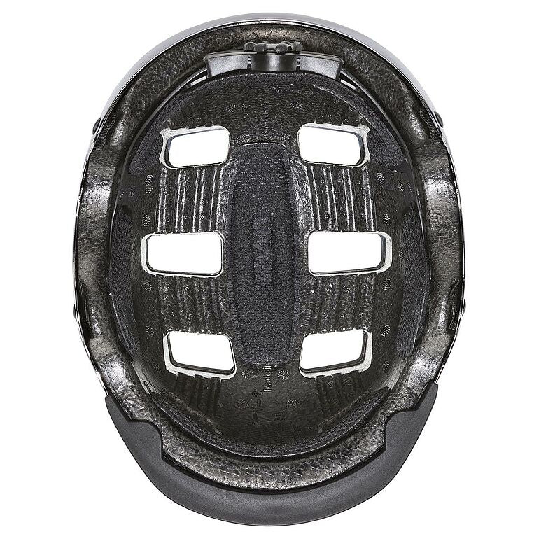 קסדת אופניים Uvex HLMT 5 Chrome אפור ניקל