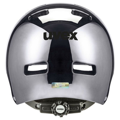 קסדת אופניים Uvex HLMT 5 Chrome אפור ניקל