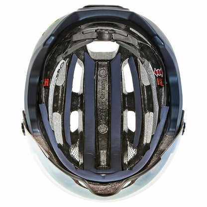 קסדה מקצועית לאופניים Uvex Finale Visor V כחול כהה