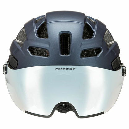 קסדה מקצועית לאופניים Uvex Finale Visor V כחול כהה