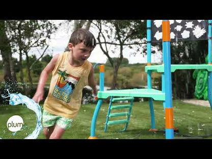 מזרקת מים מטריה לילדים לגינה מתחברת לצינור Plum Umbrella Fountain