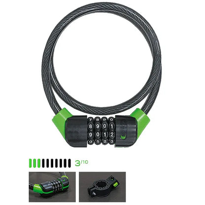 מנעול כבל קומבינציה CITADEL TOKYO 80x10 רמה 3 - Bikes Online