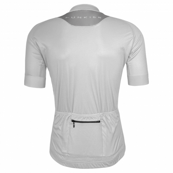 חולצת רכיבה קצרה לנשים פאנקייר Funkier Giovanni J2114 לבן