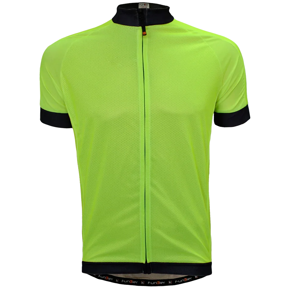 חולצת רכיבה קצרה לגברים פאנקייר Funkier Parma J930 Yellow Ref - Bikes Online