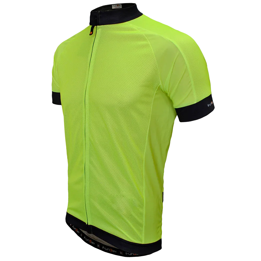 חולצת רכיבה קצרה לגברים פאנקייר Funkier Parma J930 Yellow Ref - Bikes Online