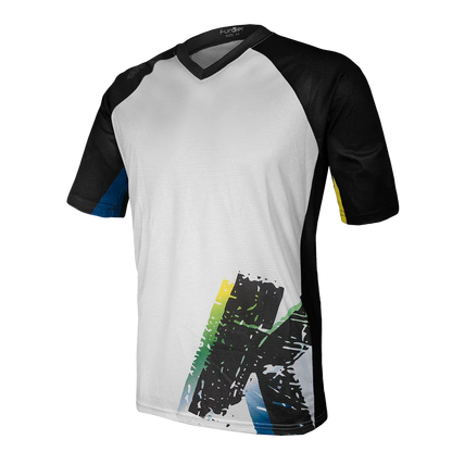 חולצת רכיבה פרי-רייד לגברים פאנקייר Funkier Dolomiti JE846-S Black&White - Bikes Online