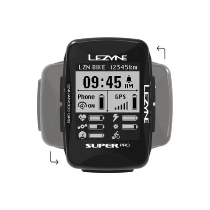 מחשב רכיבה GPS Lezyne Super Pro GPS y13 - Bikes Online