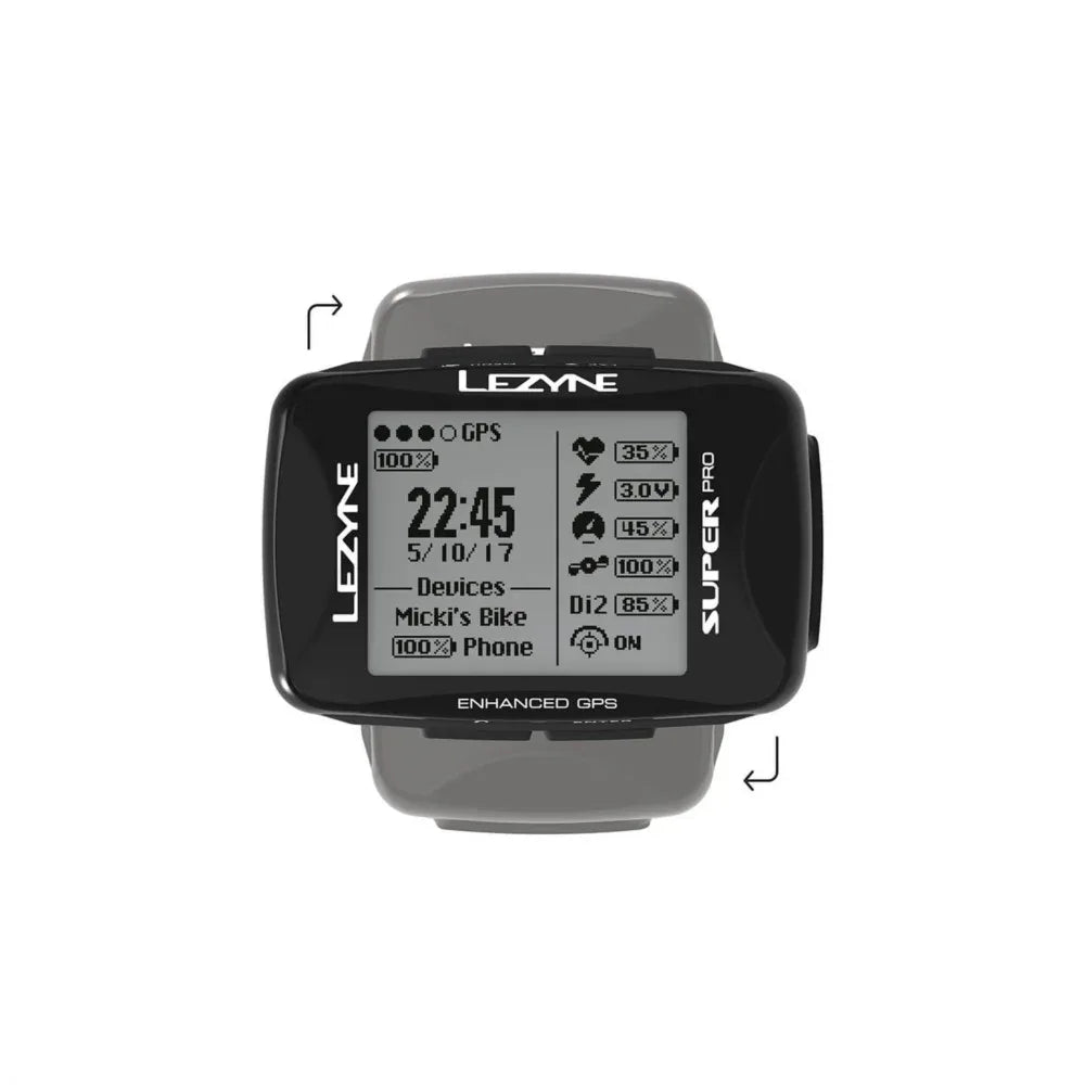 מחשב רכיבה GPS Lezyne Super Pro GPS y13 - Bikes Online