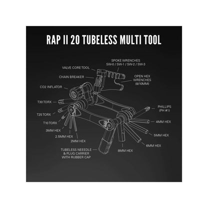 אולר כלים Lezyne Rap II 20 Tubless
