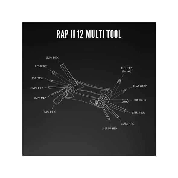 אולר כלים Lezyne Rap II 12