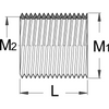 הברגות 5/8 (פנימי 9/16) לזרוע פדל שמאל Unior דגם 1695.4a