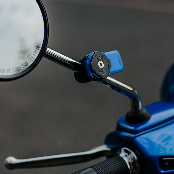 התקן מעמד לטלפון עם חיבור למראה לאופנוע Quad Lock Motorcycle Mirror Mount