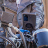 התקן מעמד לטלפון עם חיבור לכידון האופנוע Quad Lock Motorcycle Handlebar Mount