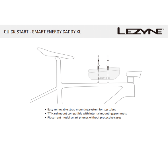 תיק שלדה לאופניים מתאים לסלולרי Lezyne Smart Energy Caddy