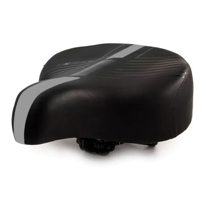 אוכף רחב רך ונוח לאופניים עירוניים וחשמליים עם פס אפור - Bikes Online