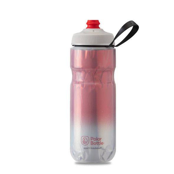 בקבוק מים לאופניים 20/24 לחיץ תרמי קר אדום Polar Bottle SurgeCap