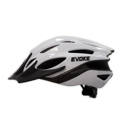 קסדה לאופניים קסדה לקורקינט אווירודינאמית במיוחד לבן Evoke S166 - Bikes Online